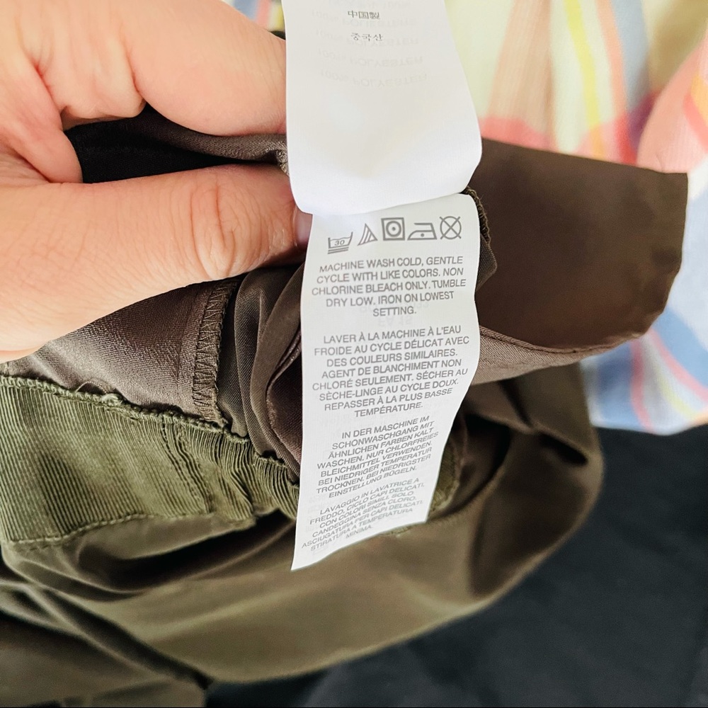 J. Crew Olive Green Sleeveless Trench Jumpsuit - Picture 11 of 11